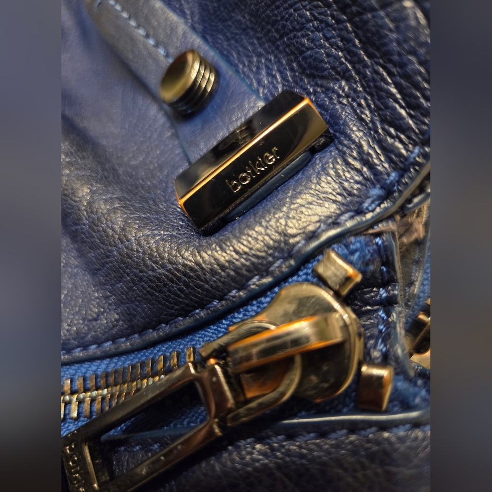 Botkier Deep Blue Leather Handbag - Picture 16 of 16
